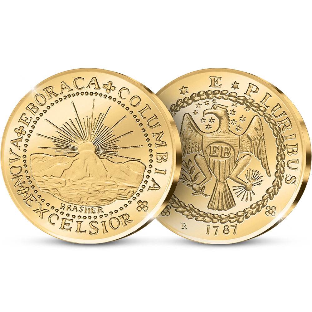 Die Originale Amerikanische Neuprägung: The Brasher-Doubloon, 1787 First US Gold Coin