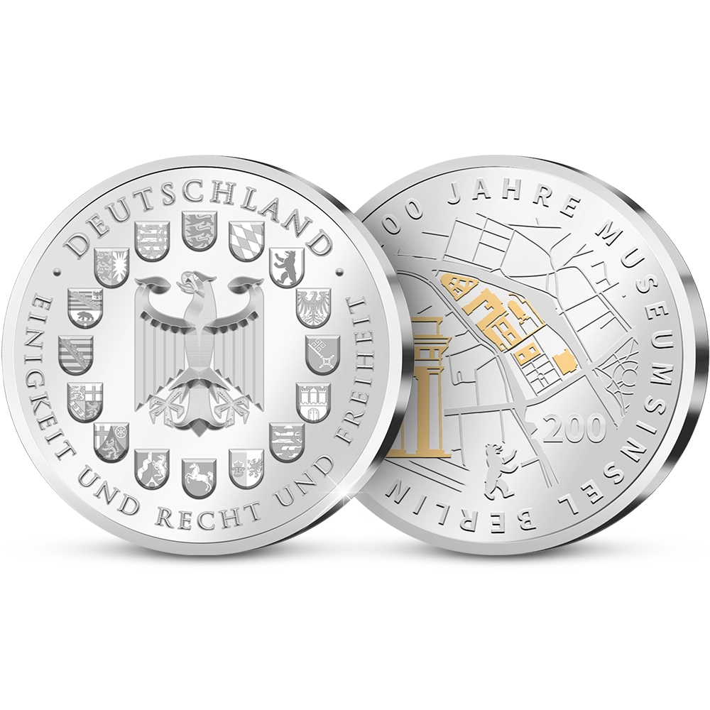 Die Erste Deutsche Gedenkausgabe "200 Jahre Museumsinsel Berlin"