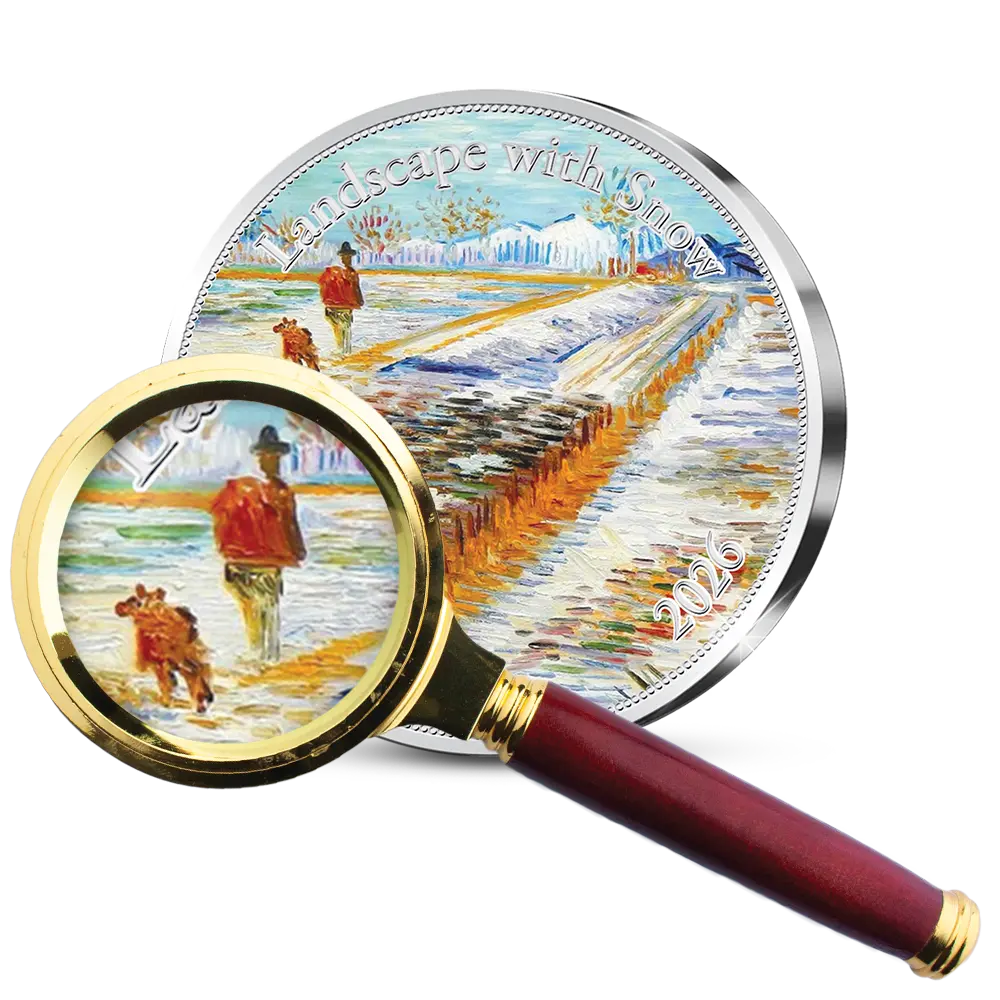 Die Vincent van Gogh Europe Commemorative Edition: Winter 2026 'Landschaft mit Schnee 1888'