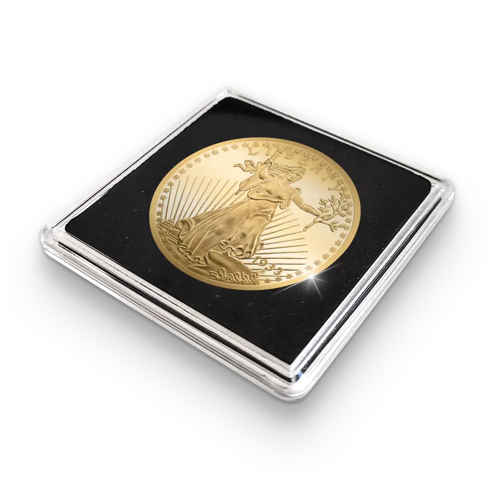 Die originale Nachprägung der amerikanischen: The USA 20 Gold-Dollar Double Eagle 1933 Coin