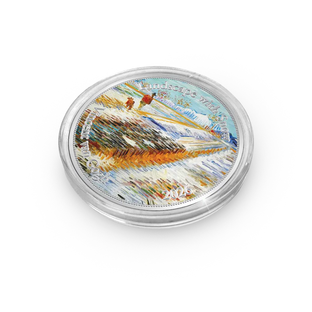 Die Vincent van Gogh Europe Commemorative Edition: Winter 2026 'Landschaft mit Schnee 1888'