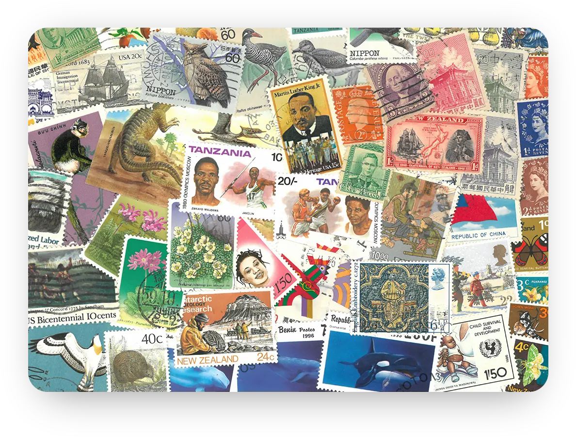 Die Briefmarken-Schatzsuche '5 Kontinente'