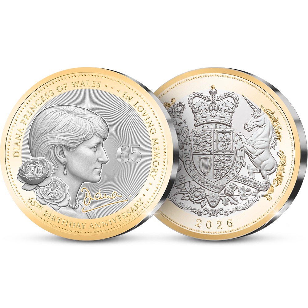 Die Erste Prägung der Englischen Gedenkausgabe “Diana, Princess of Wales * 65th Birthday Anniversary * 1961-2026”