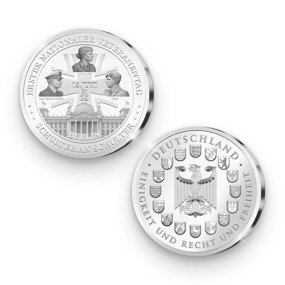 Die erste deutsche Gedenkausgabe „Erster nationaler Veteranentag“