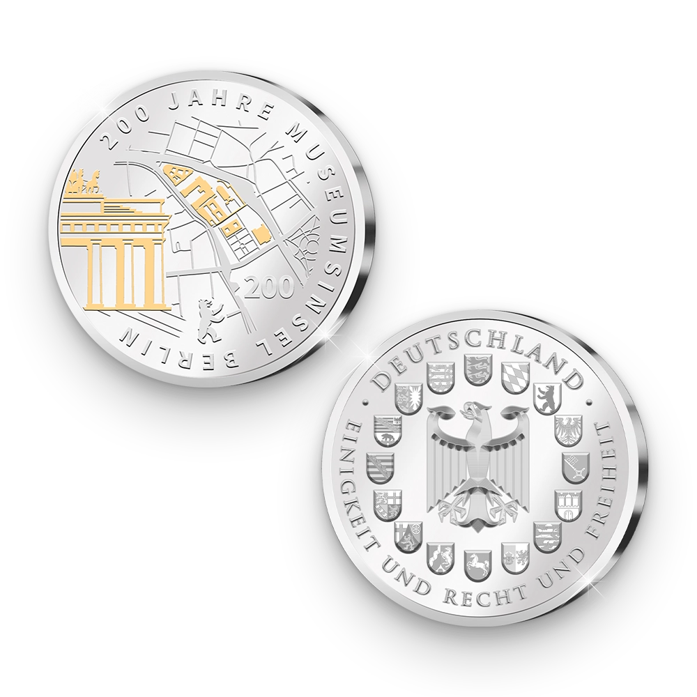 Die Erste Deutsche Gedenkausgabe "200 Jahre Museumsinsel Berlin"