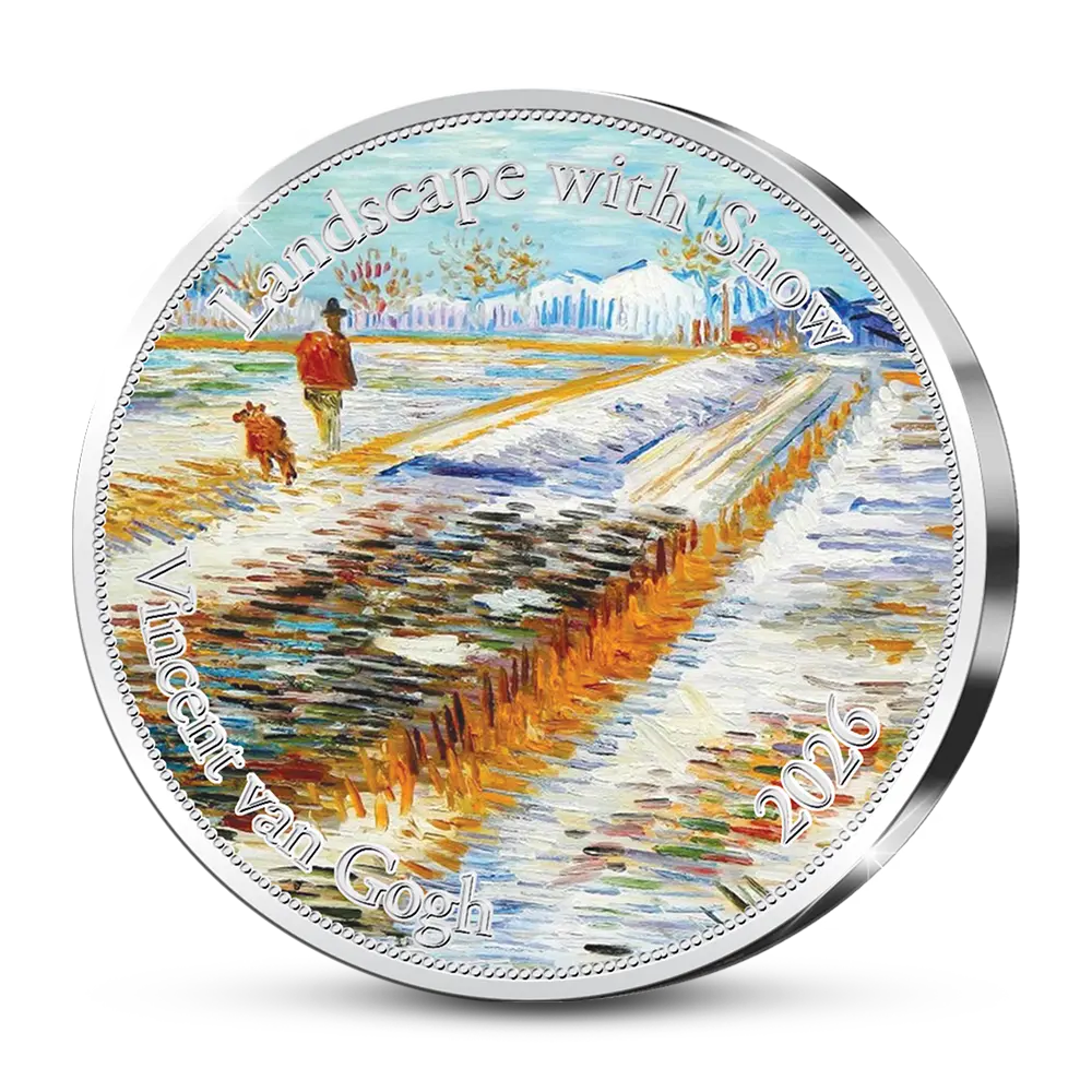 Die Vincent van Gogh Europe Commemorative Edition: Winter 2026 'Landschaft mit Schnee 1888'
