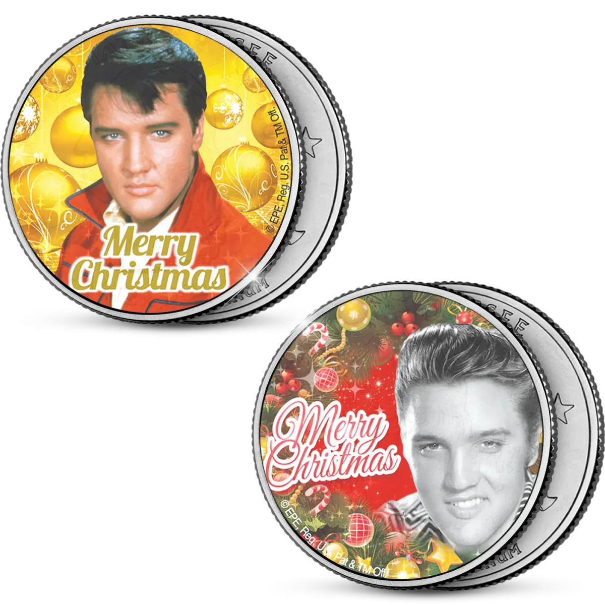 De Officiële Elvis Presley “Christmas Dollars” Set 2024 van Amerika - Edel Collecties