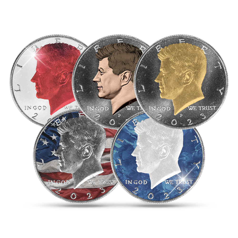 Das offizielle John-F.-Kennedy-Halbdollar-Gedenk-Prestige-Set 1963–2023