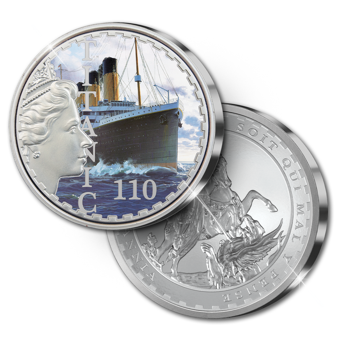 Englands offizielle versilberte „Titanic“-Gedenkausgabe