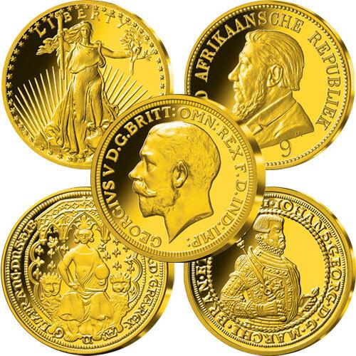 De vijf meest kostbare munten ter wereld collectie - Edel Collecties