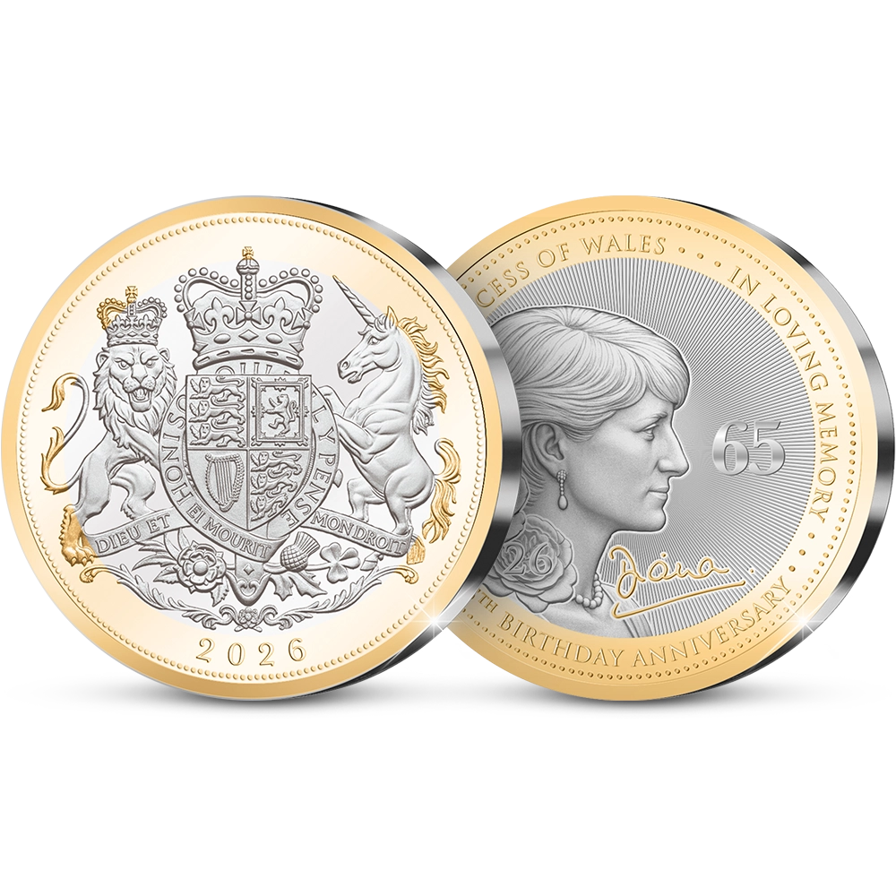 Die Erste Prägung der Englischen Gedenkausgabe “Diana, Princess of Wales * 65th Birthday Anniversary * 1961-2026”