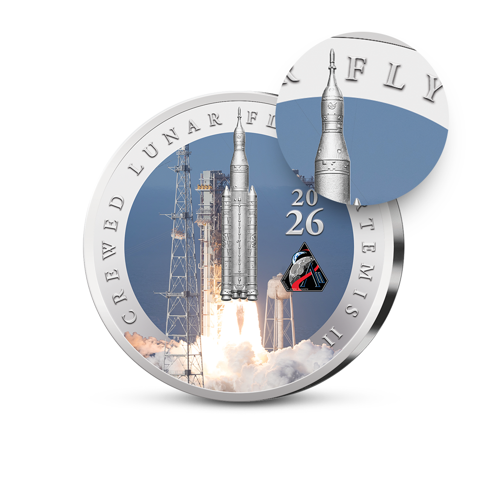USA-Gedenkausgabe 2026 „Artemis II: Launch into the Unknown – Rise of a New Space Era“
