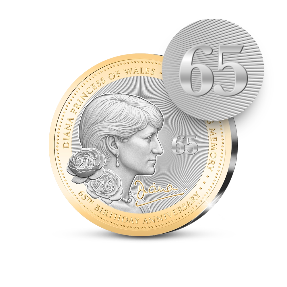 Die Erste Prägung der Englischen Gedenkausgabe “Diana, Princess of Wales * 65th Birthday Anniversary * 1961-2026”