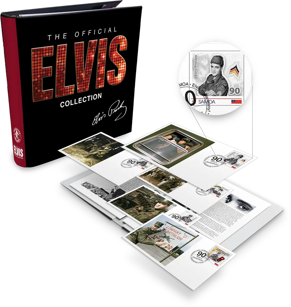 Die Internationale Briefmarkensammlung „Elvis in Germany“