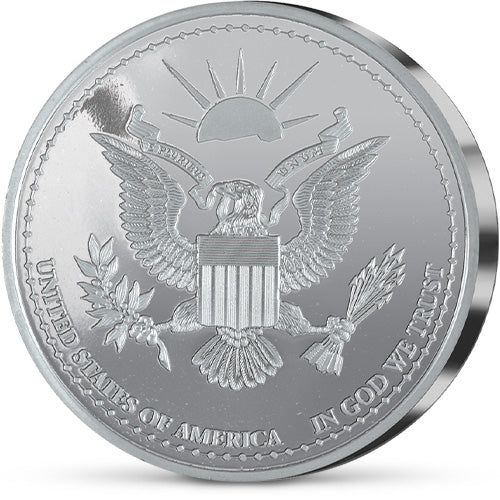 Die exklusiv versilberte "Elvis Presley Jailhouse Rock 65th Anniversary 50mm Commemorative Coin" von Amerika