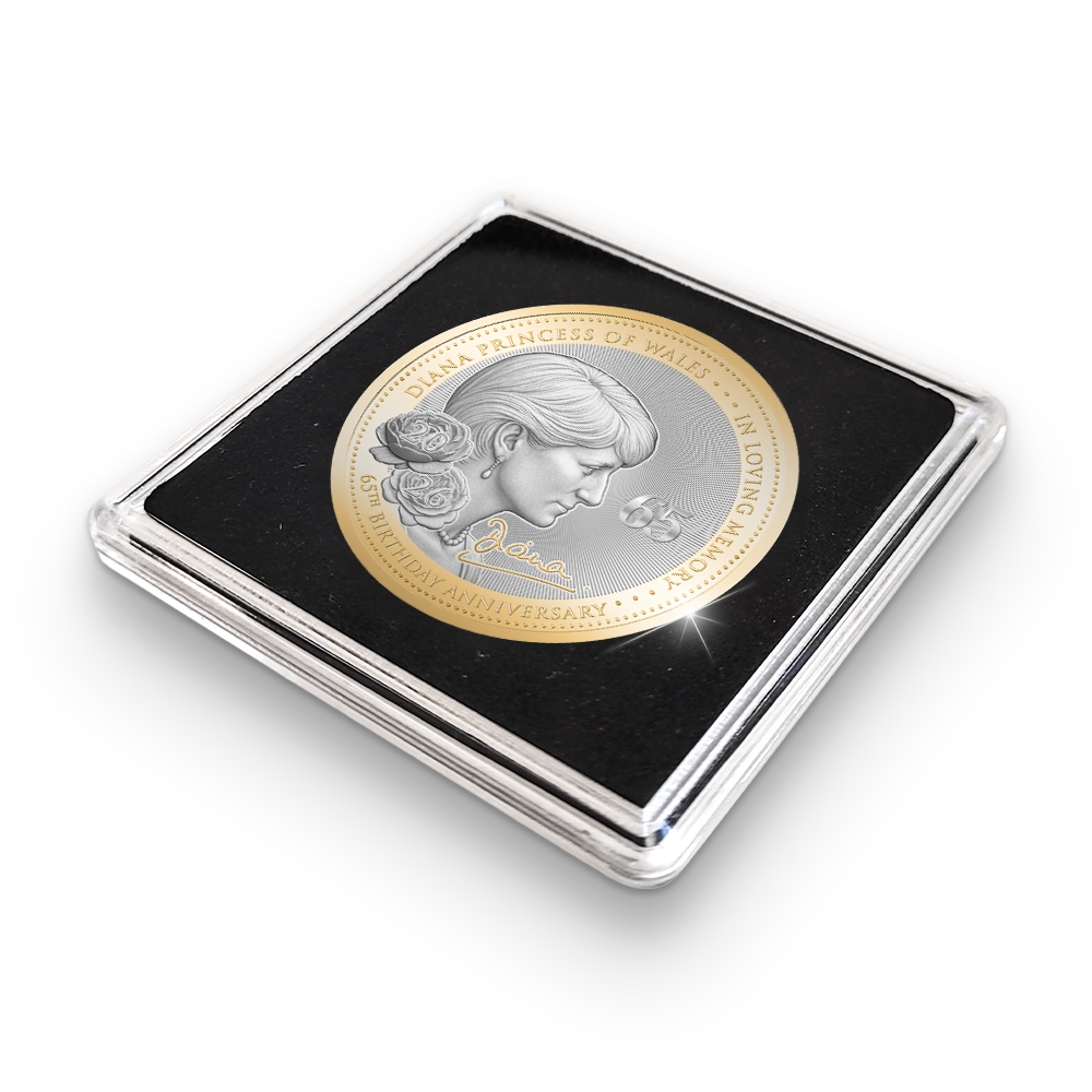 Die Erste Prägung der Englischen Gedenkausgabe “Diana, Princess of Wales * 65th Birthday Anniversary * 1961-2026”
