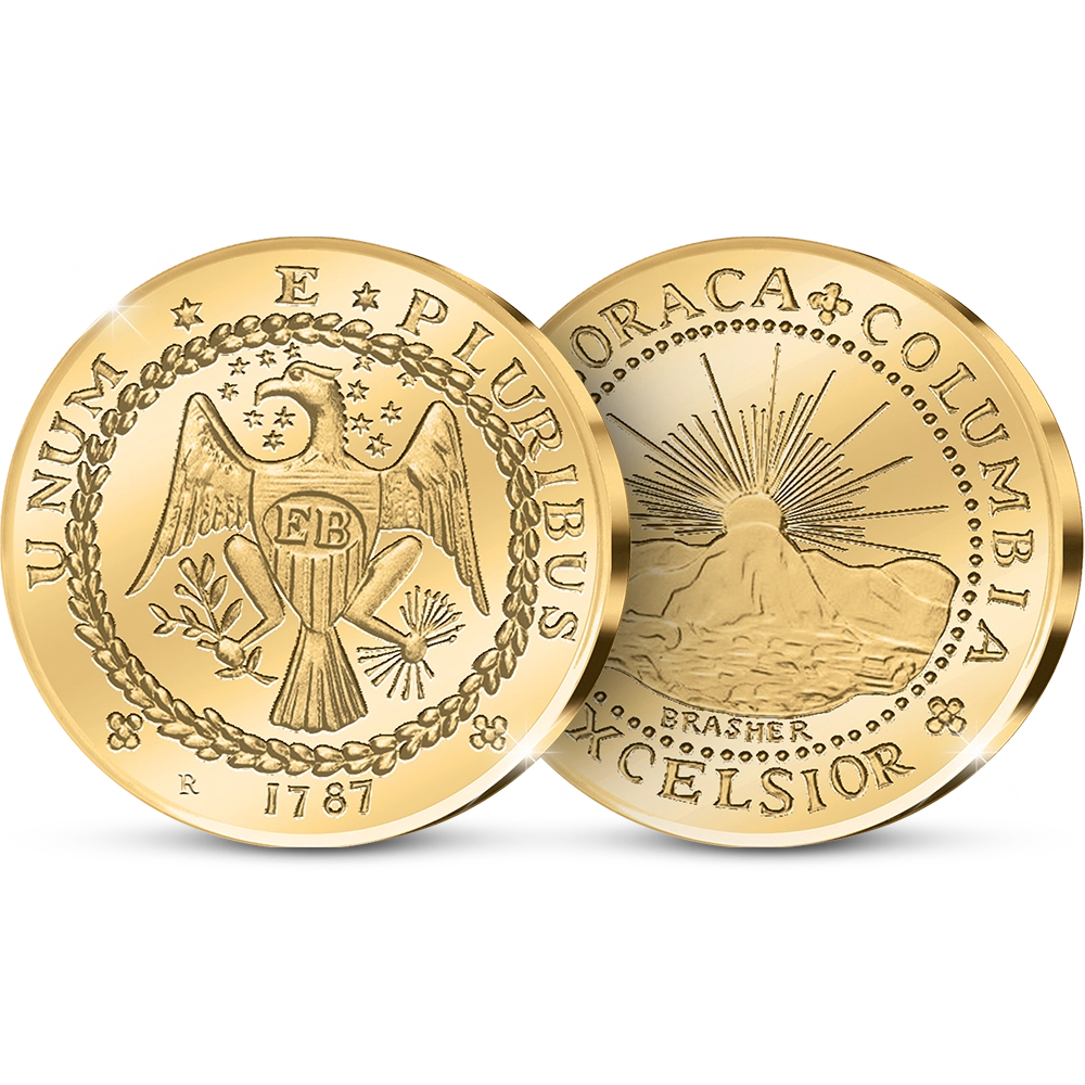 Die Originale Amerikanische Neuprägung: The Brasher-Doubloon, 1787 First US Gold Coin