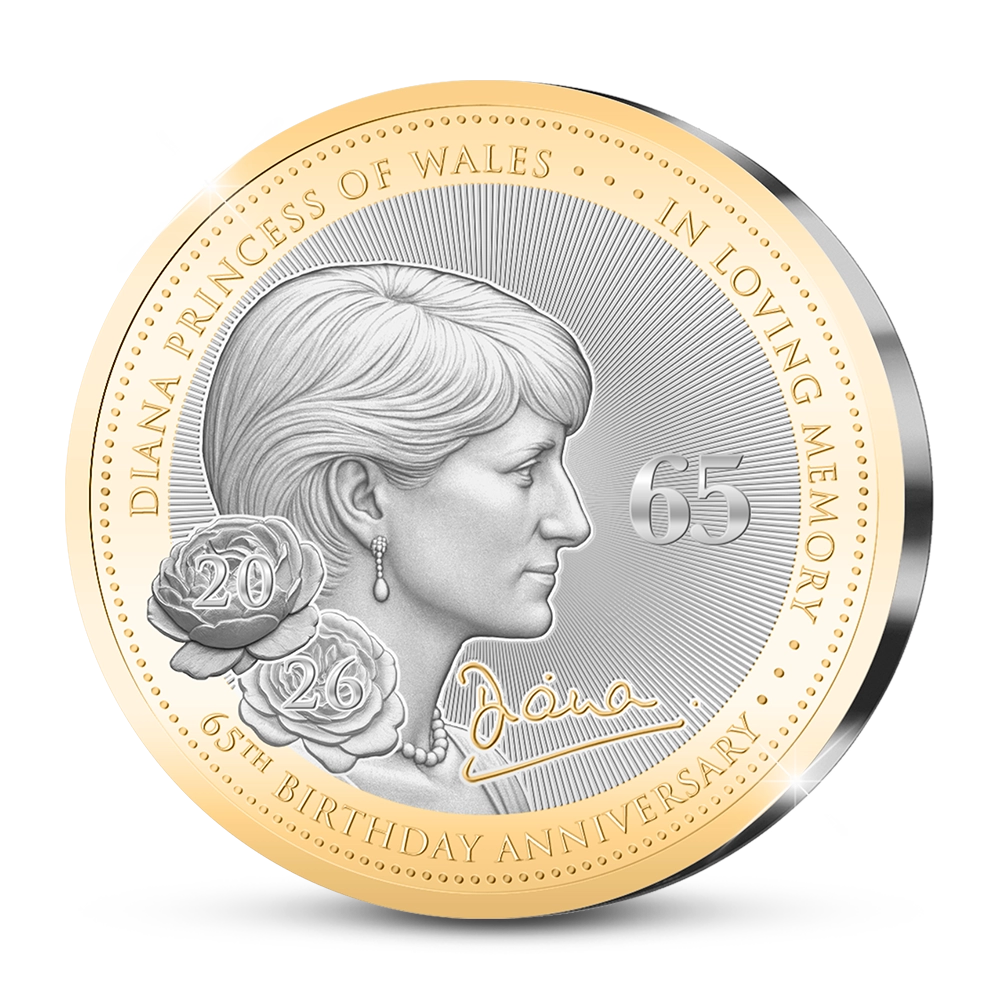 Die Erste Prägung der Englischen Gedenkausgabe “Diana, Princess of Wales * 65th Birthday Anniversary * 1961-2026”