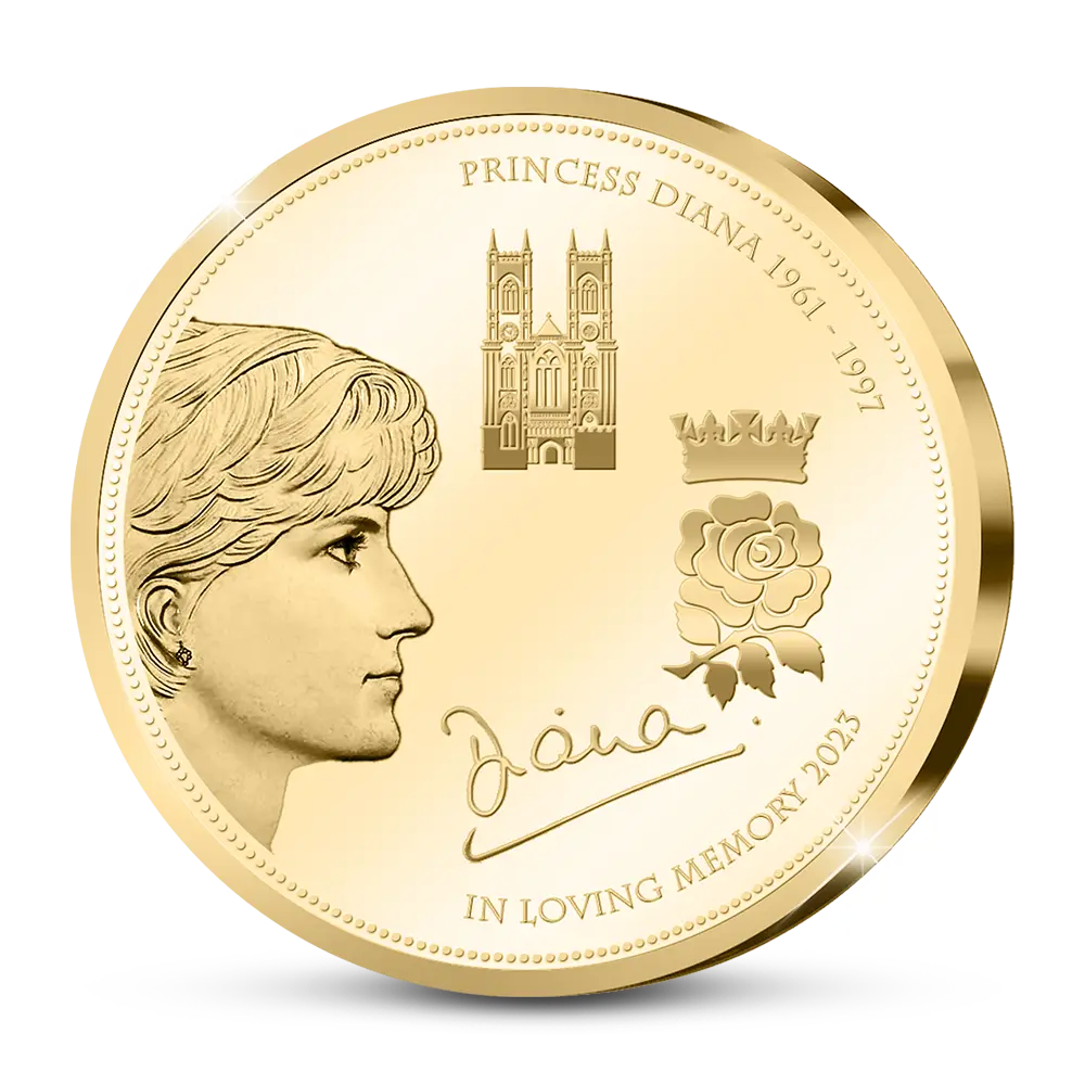 Die originale Gedenkausgabe „Diana, Prinzessin von Wales“ aus England