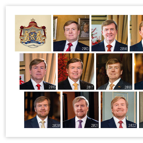 Der offizielle Ersttagsumschlag 2023 „10 Jahre König Willem-Alexander“