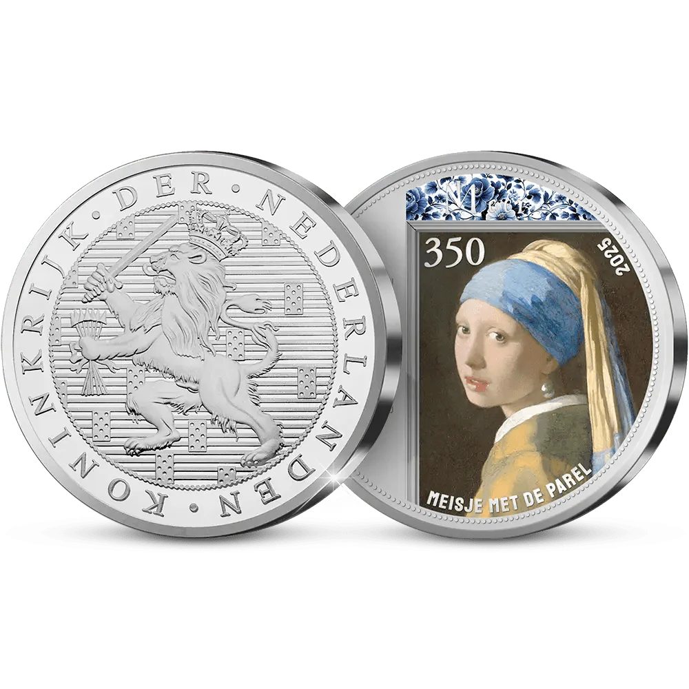 De 350 jaar Johannes Vermeer Herdenkingsuitgifte van Nederland ‘Meisje met de Parel’ - Edel Collecties