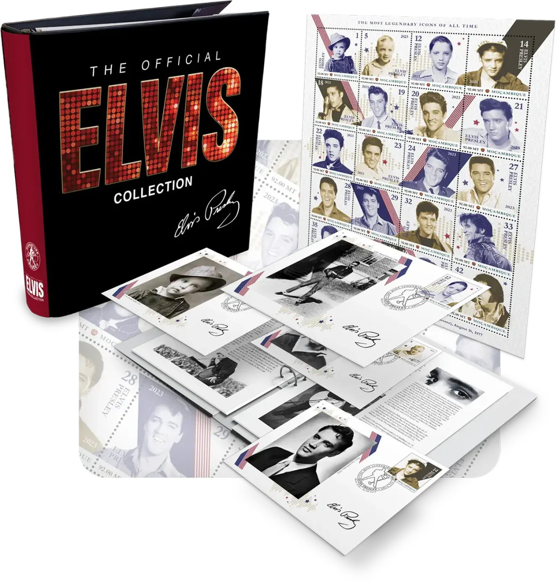 De Internationale Postzegelcollectie ‘Elvis 90th Birthday Anniversary’ - Edel Collecties