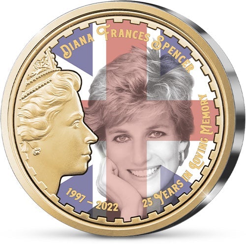 Die englisch Gedenkausgabe Lady Diana von England 25 Jahre in liebevoller Erinnerung 1997 - 2022'