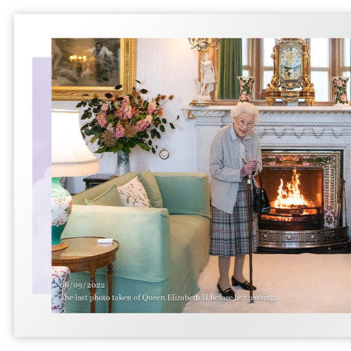 Der offizielle Ersttagsumschlag „Queen Elizabeth II 1926-2022“ mit dem allerletzten offiziellen Foto der Queen