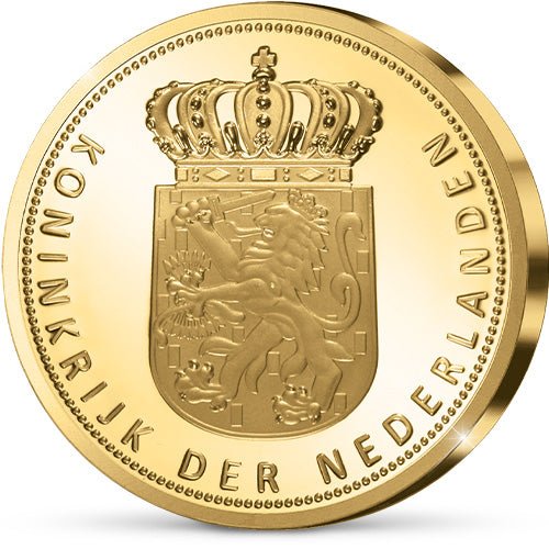 De Officiële Goud Vergulde “10 Jaar Prinses van Oranje: Catharina-Amalia der Nederlanden” Dubbelportret Herdenkingsuitgifte 2023 - Edel Collecties