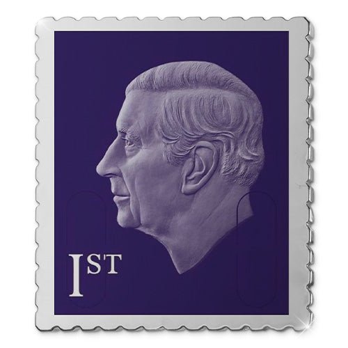 “The Official Silverplated Replica of the King’s First Postage Stamp, England 2023” - Edel Collecties